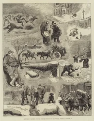 Sketches in London and the Suburbs During the Snowstorm, Tuesday, 18 January